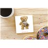 Teddy Bear TB(86) Ceramic Coaster - 10cm