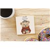 Teddy Bear TB(91) Ceramic Coaster - 10cm