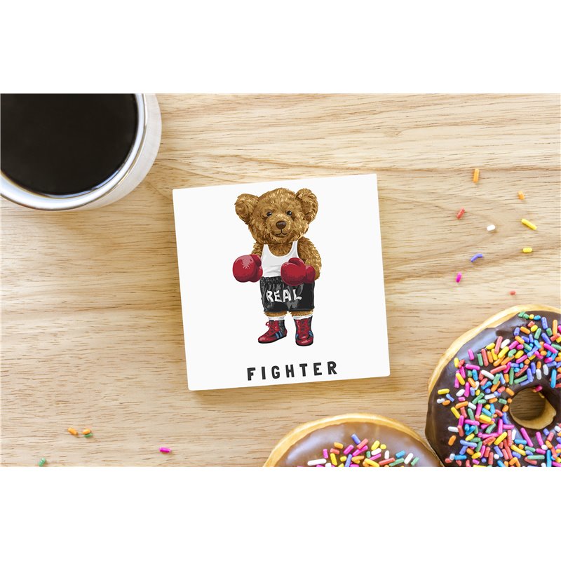 Teddy Bear TB(97) Ceramic Coaster - 10cm