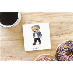 Teddy Bear TB(98) Ceramic Coaster - 10cm