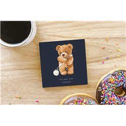 Teddy Bear TB(99) Ceramic Coaster - 10cm