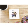 Teddy Bear TB(122) Ceramic Coaster - 10cm