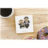 Teddy Bear TB(128) Ceramic Coaster - 10cm