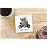 Teddy Bear TB(136) Ceramic Coaster - 10cm