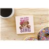 Teddy Bear TB(137) Ceramic Coaster - 10cm