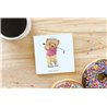 Teddy Bear TB(140) Ceramic Coaster - 10cm