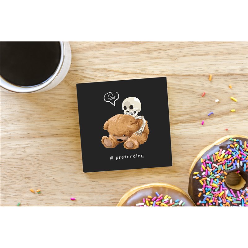 Teddy Bear TB(151) Ceramic Coaster - 10cm