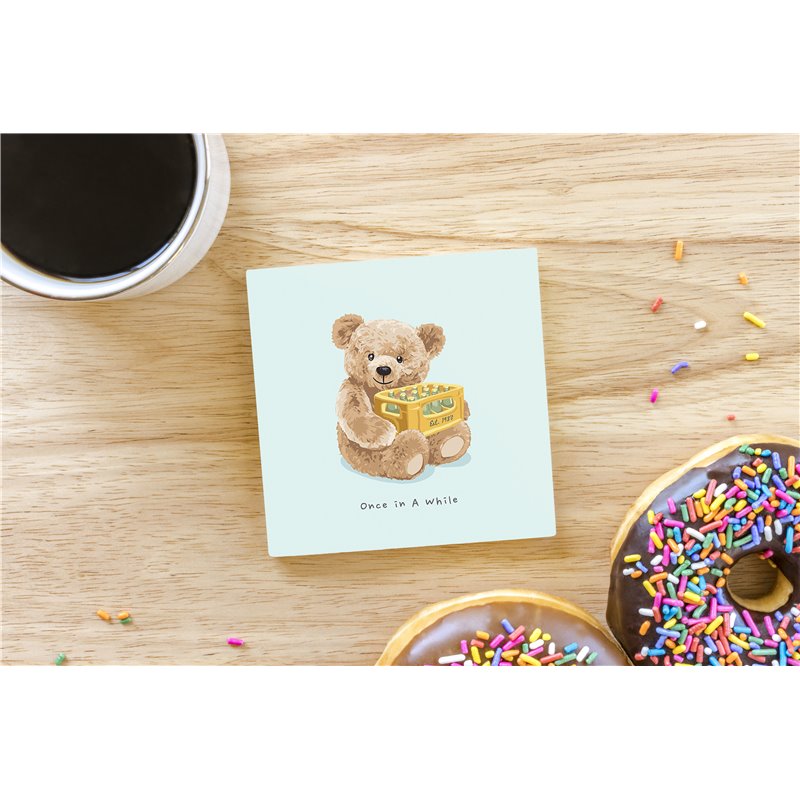 Teddy Bear TB(154) Ceramic Coaster - 10cm