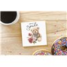 Teddy Bear TB(163) Ceramic Coaster - 10cm