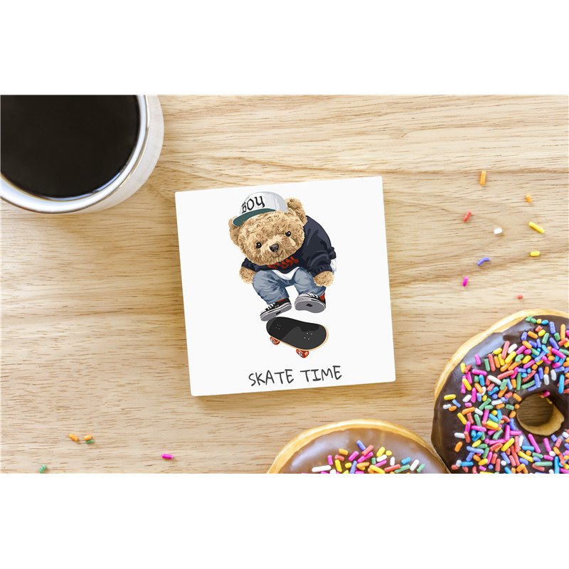 Teddy Bear TB(183) Ceramic Coaster - 10cm