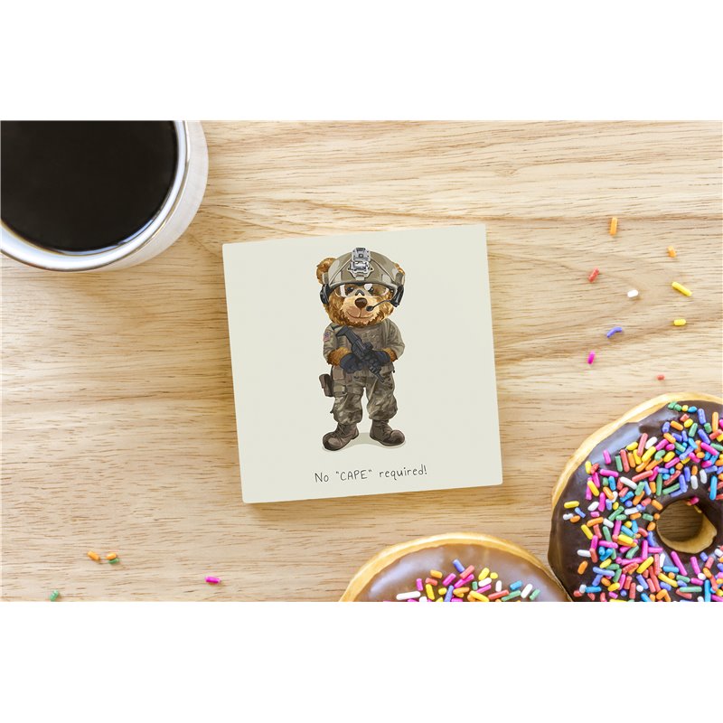 Teddy Bear TB(187) Ceramic Coaster - 10cm