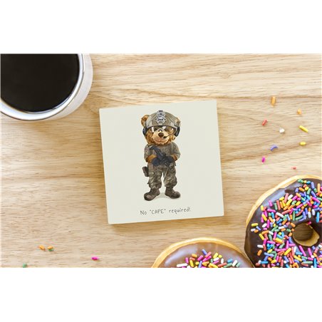 Teddy Bear TB(187) Ceramic Coaster - 10cm