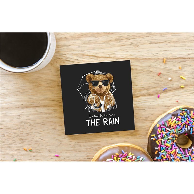 Teddy Bear TB(204) Ceramic Coaster - 10cm