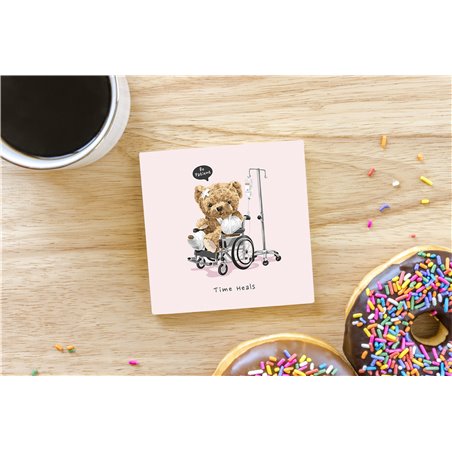 Teddy Bear TB(205) Ceramic Coaster - 10cm