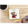 Teddy Bear TB(208) Ceramic Coaster - 10cm