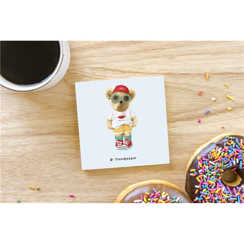 Teddy Bear TB(209) Ceramic Coaster - 10cm