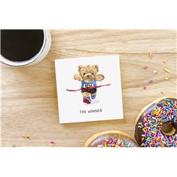 Teddy Bear TB(226) Ceramic Coaster - 10cm