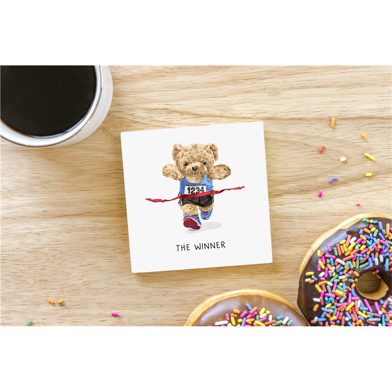 Teddy Bear TB(226) Ceramic Coaster - 10cm