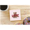 Teddy Bear TB(228) Ceramic Coaster - 10cm