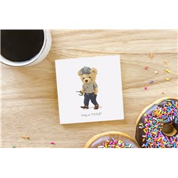 Teddy Bear TB(229) Ceramic Coaster - 10cm