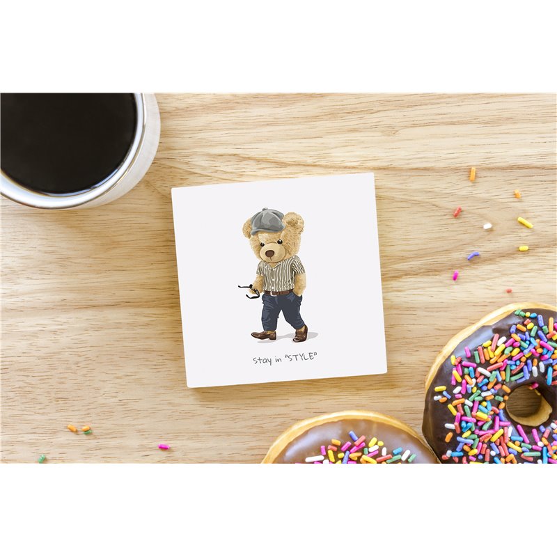 Teddy Bear TB(229) Ceramic Coaster - 10cm