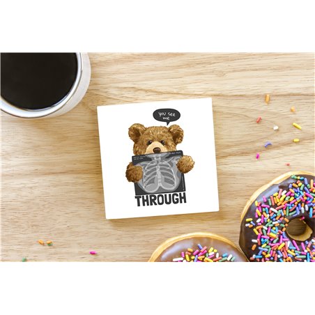 Teddy Bear TB(232) Ceramic Coaster - 10cm