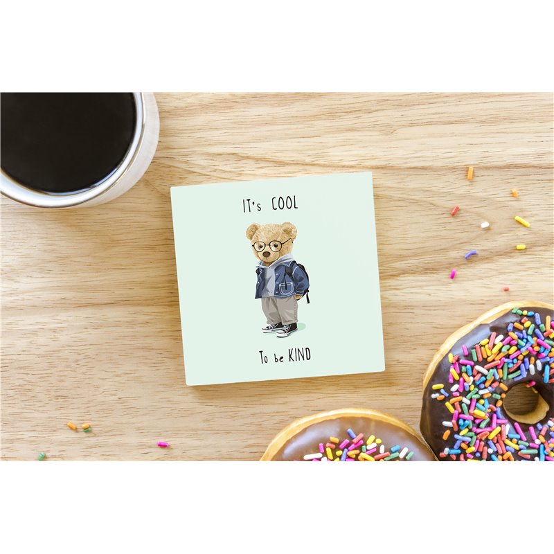 Teddy Bear TB(233) Ceramic Coaster - 10cm