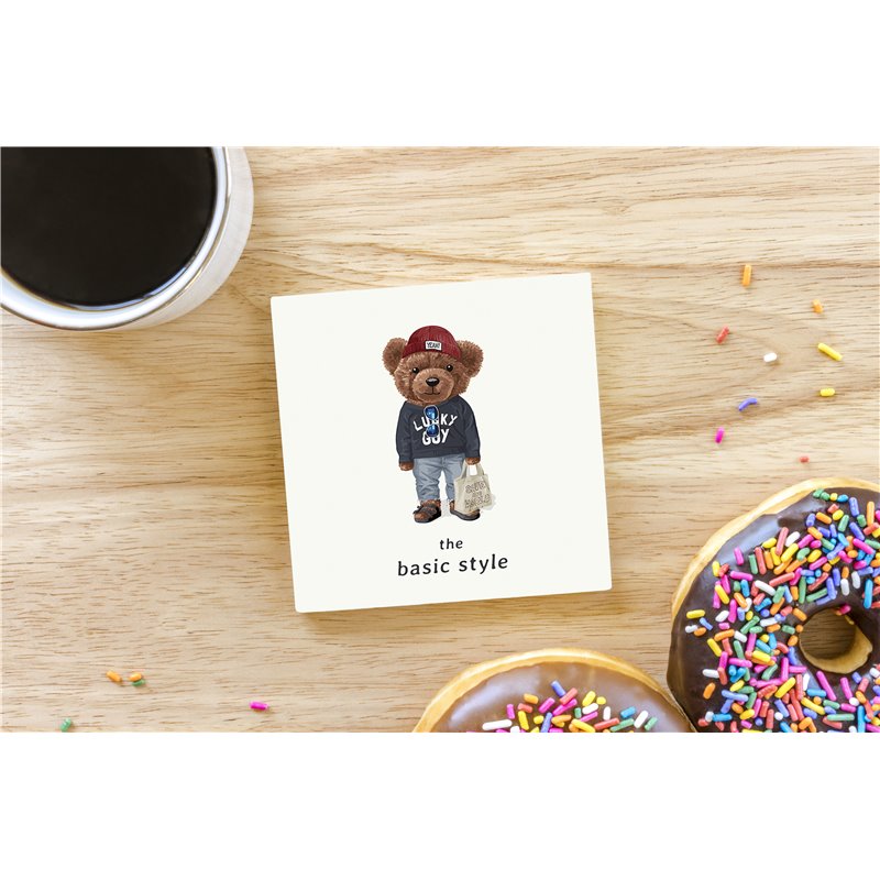 Teddy Bear TB(238) Ceramic Coaster - 10cm