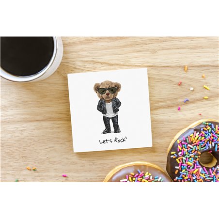 Teddy Bear TB(239) Ceramic Coaster - 10cm