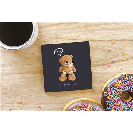 Teddy Bear TB(247) Ceramic Coaster - 10cm