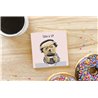 Teddy Bear TB(249) Ceramic Coaster - 10cm