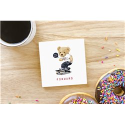 Teddy Bear TB(252) Ceramic Coaster - 10cm