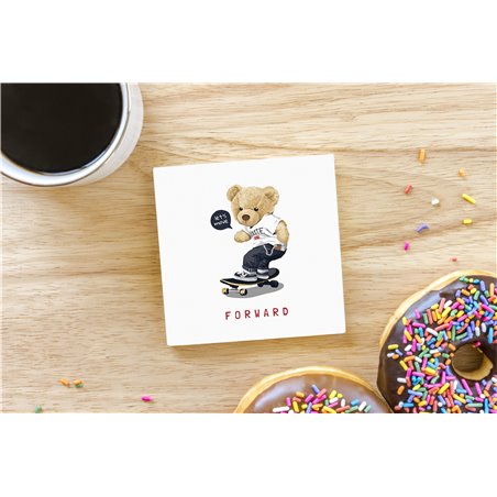 Teddy Bear TB(252) Ceramic Coaster - 10cm