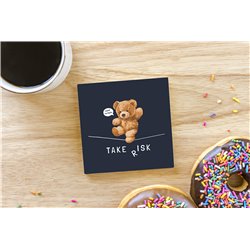 Teddy Bear TB(254) Ceramic Coaster - 10cm