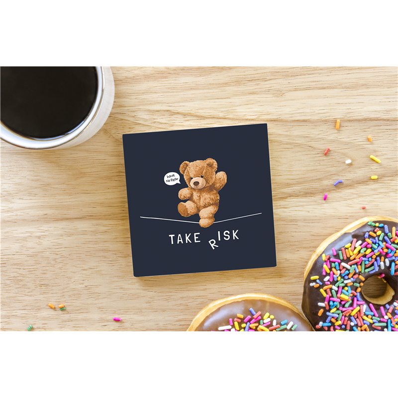 Teddy Bear TB(254) Ceramic Coaster - 10cm