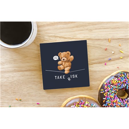 Teddy Bear TB(254) Ceramic Coaster - 10cm