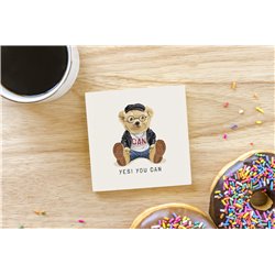 Teddy Bear TB(255) Ceramic Coaster - 10cm