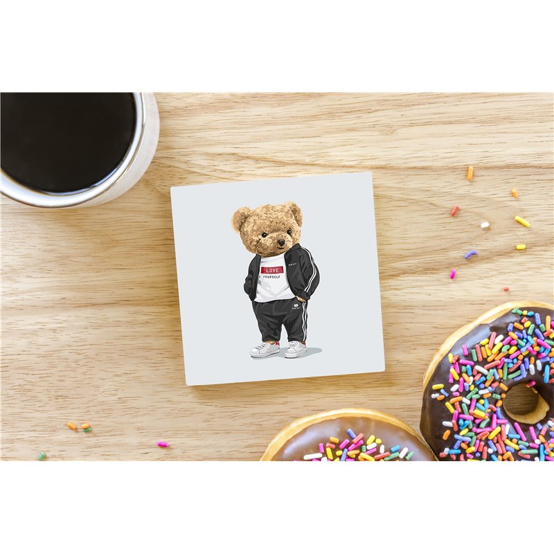 Teddy Bear TB(264) Ceramic Coaster - 10cm