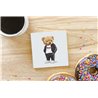 Teddy Bear TB(264) Ceramic Coaster - 10cm