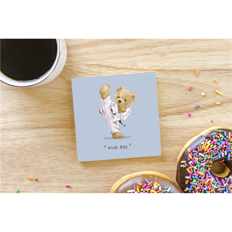 Teddy Bear TB(268) Ceramic Coaster - 10cm