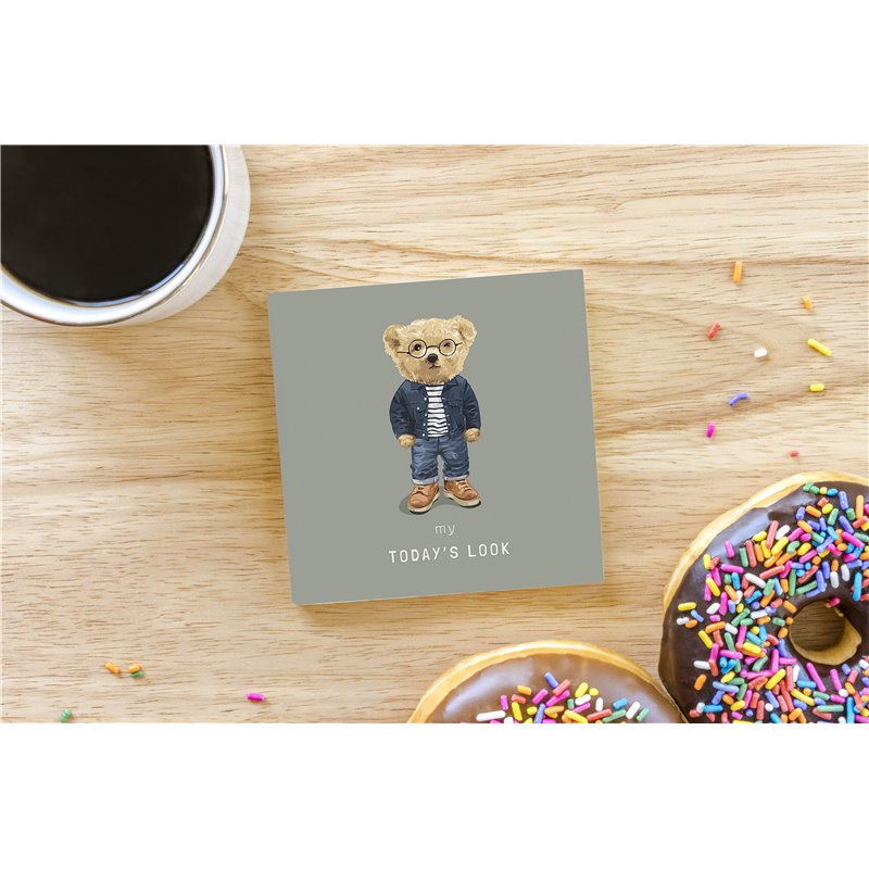 Teddy Bear TB(273) Ceramic Coaster - 10cm