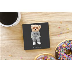 Teddy Bear TB(2) Ceramic Coaster - 10cm