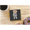 Teddy Bear TB(2) Ceramic Coaster - 10cm