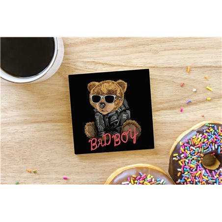 Teddy Bear TB(4) Ceramic Coaster - 10cm