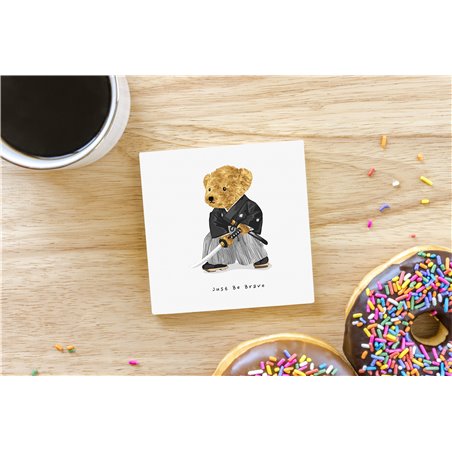 Teddy Bear TB(5) Ceramic Coaster - 10cm