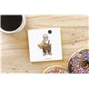 Teddy Bear TB(7) Ceramic Coaster - 10cm