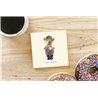 Teddy Bear TB(8) Ceramic Coaster - 10cm