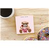 Teddy Bear TB(10) Ceramic Coaster - 10cm