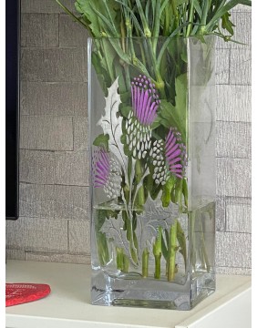 Tall Glass Tank Vase 