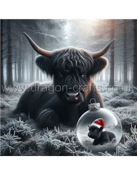 Highland Cow at Christmas